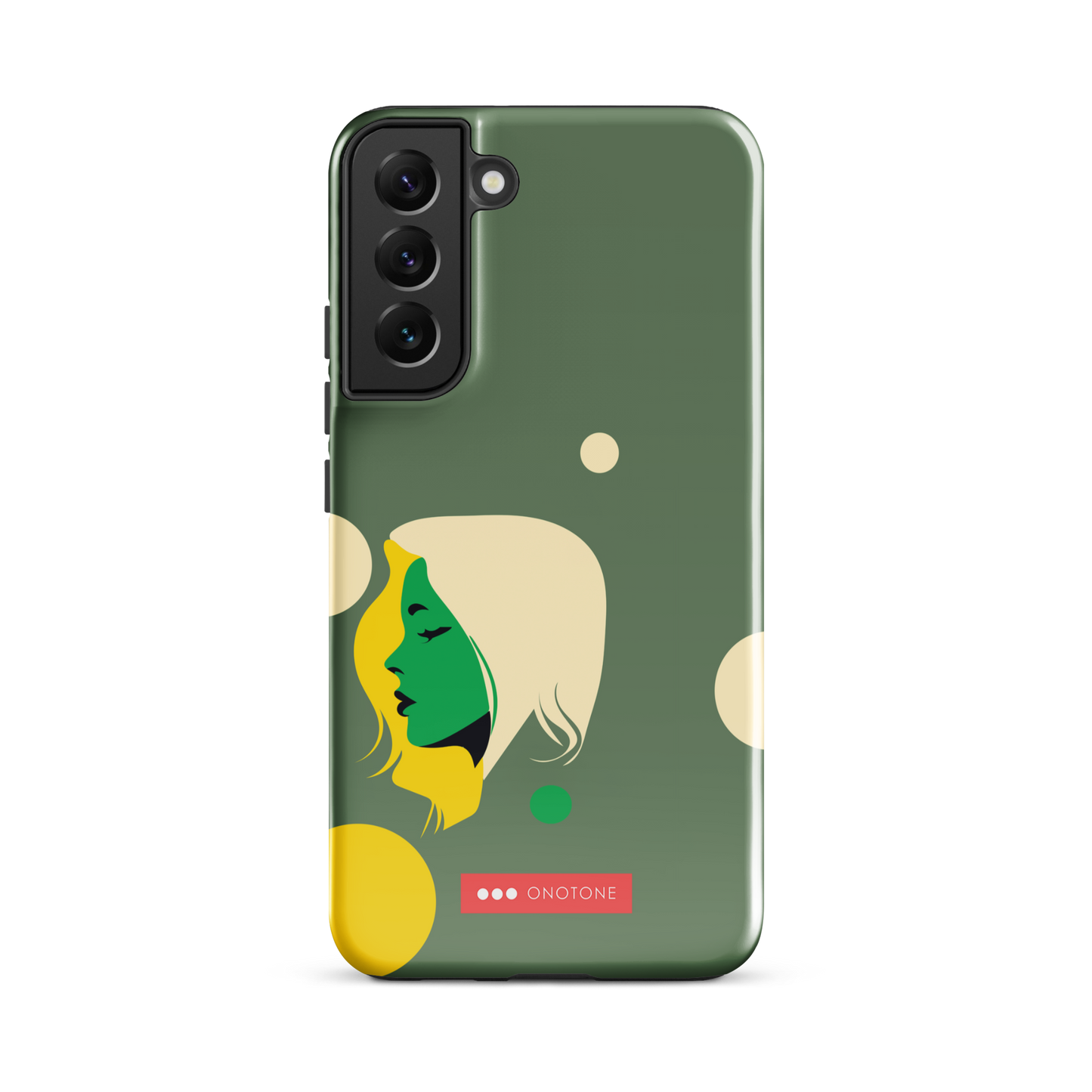 Double Layer Protection Green Modern Samsung Galaxy Case