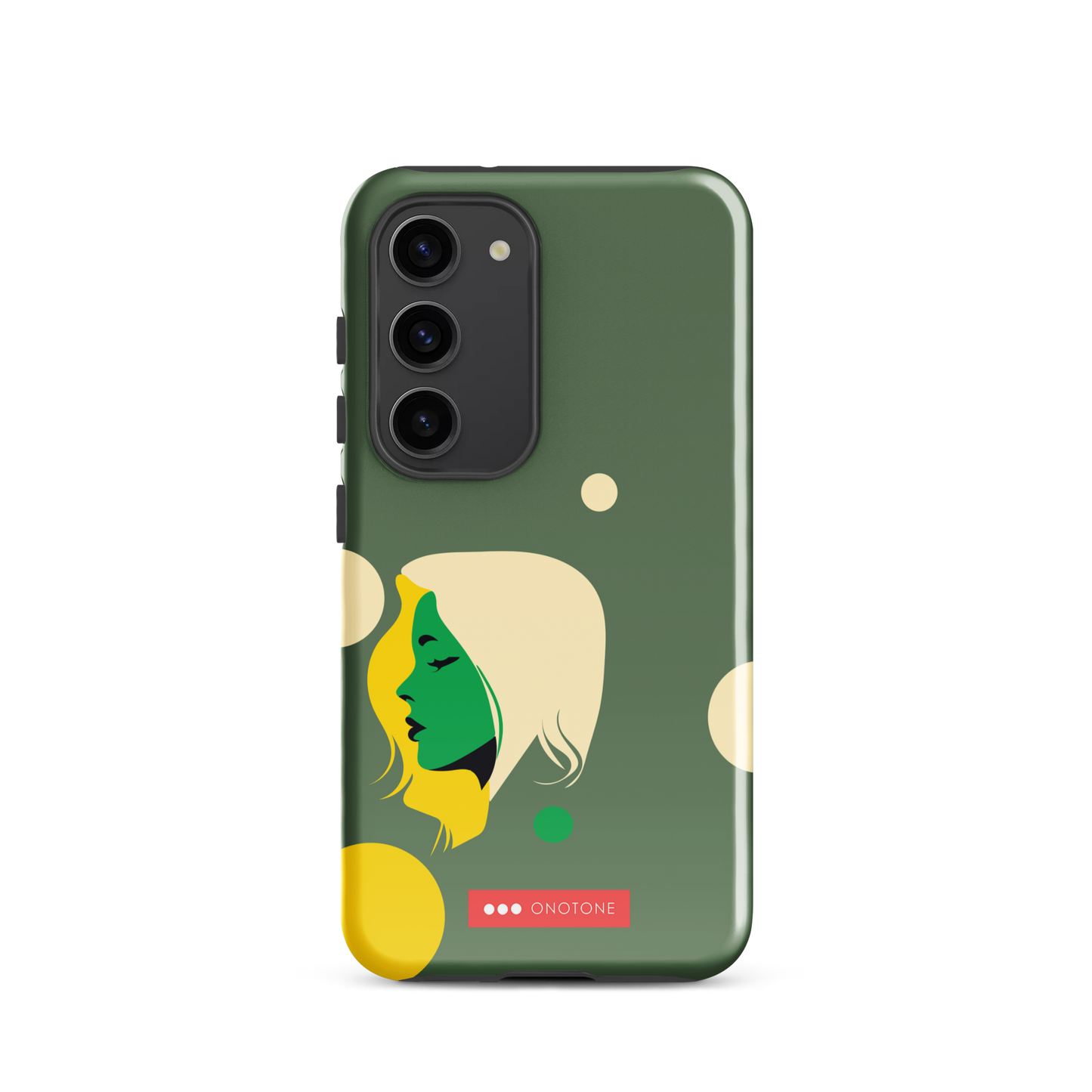 Double Layer Protection Green Modern Samsung Galaxy Case