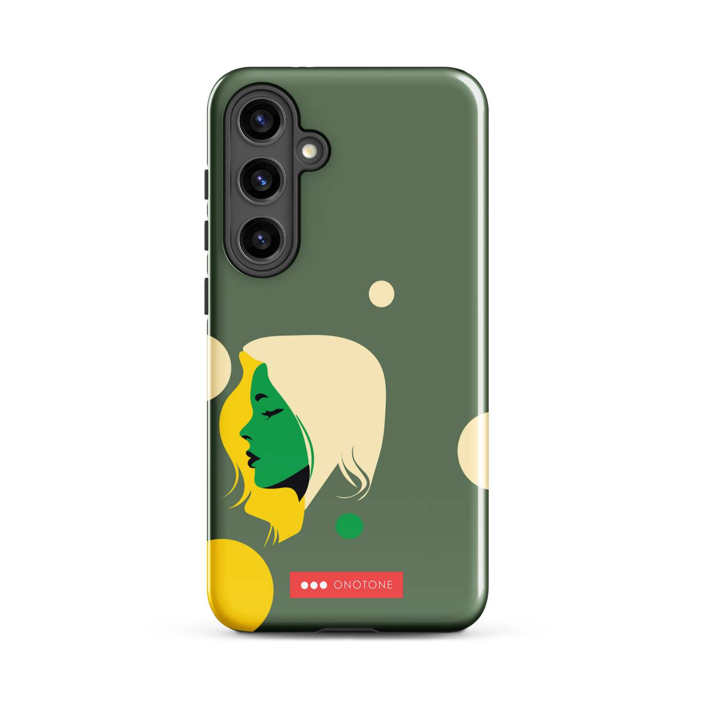 Double Layer Protection Green Modern Samsung Galaxy Case