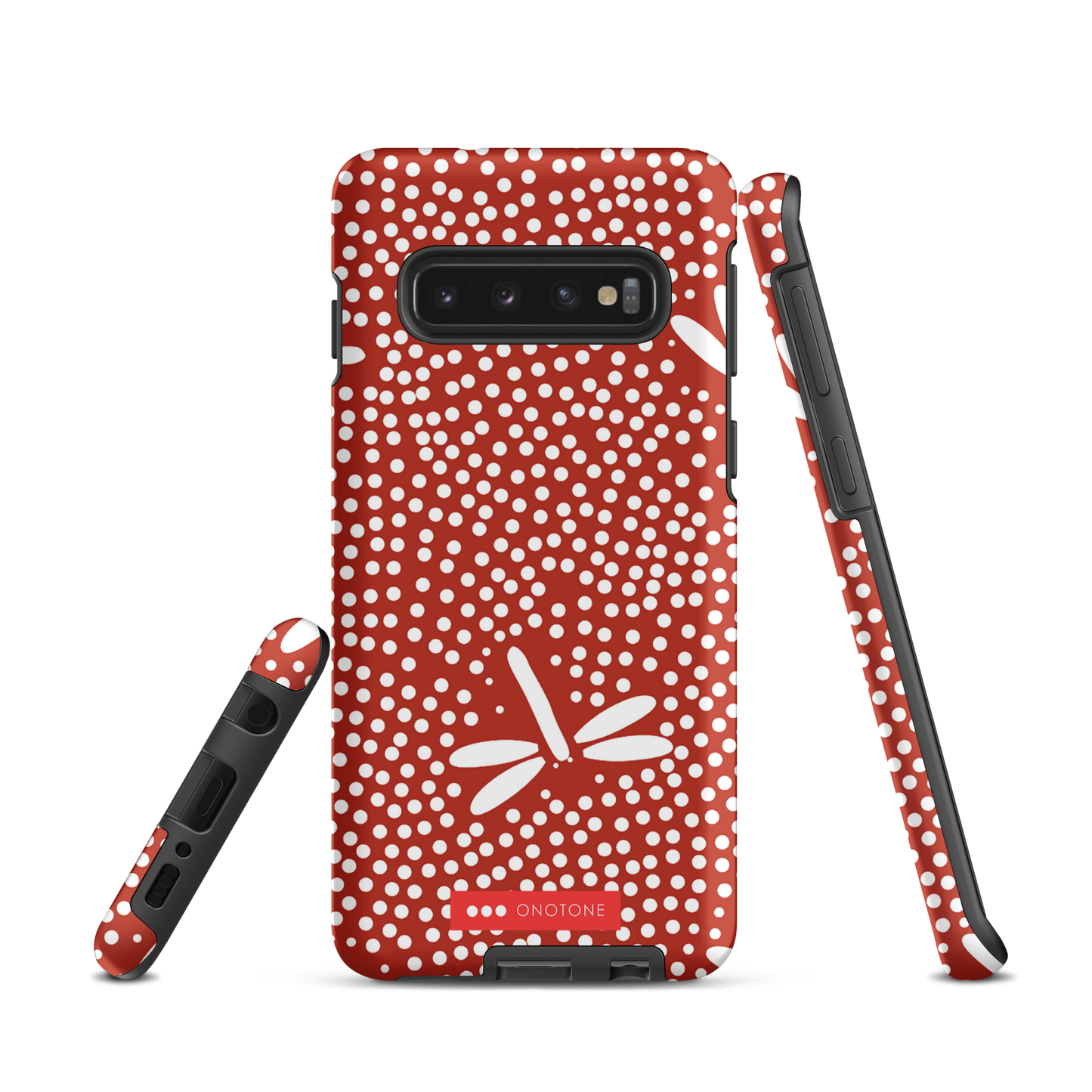 Red Japanese Indigo Samsung® Galaxy Phone Case Dragonfly Patterns