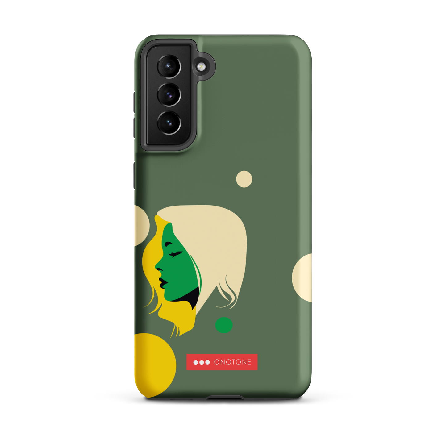 Double Layer Protection Green Modern Samsung Galaxy Case