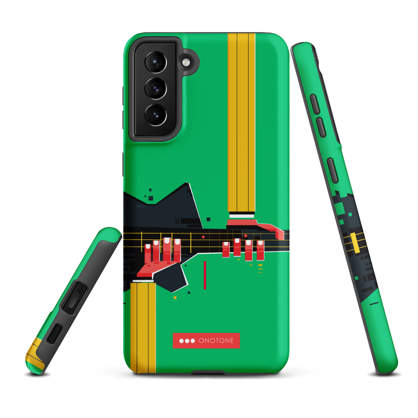 Double Layer Protection Green Modern Samsung Galaxy Case