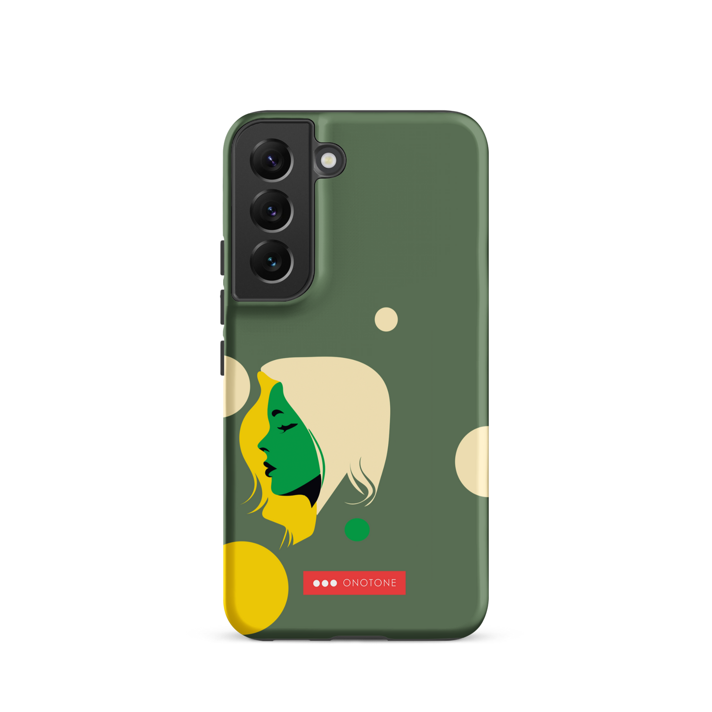 Double Layer Protection Green Modern Samsung Galaxy Case