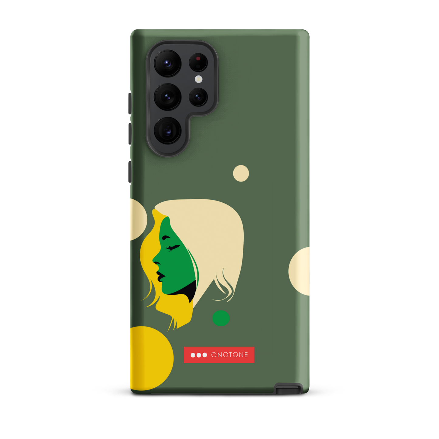 Double Layer Protection Green Modern Samsung Galaxy Case