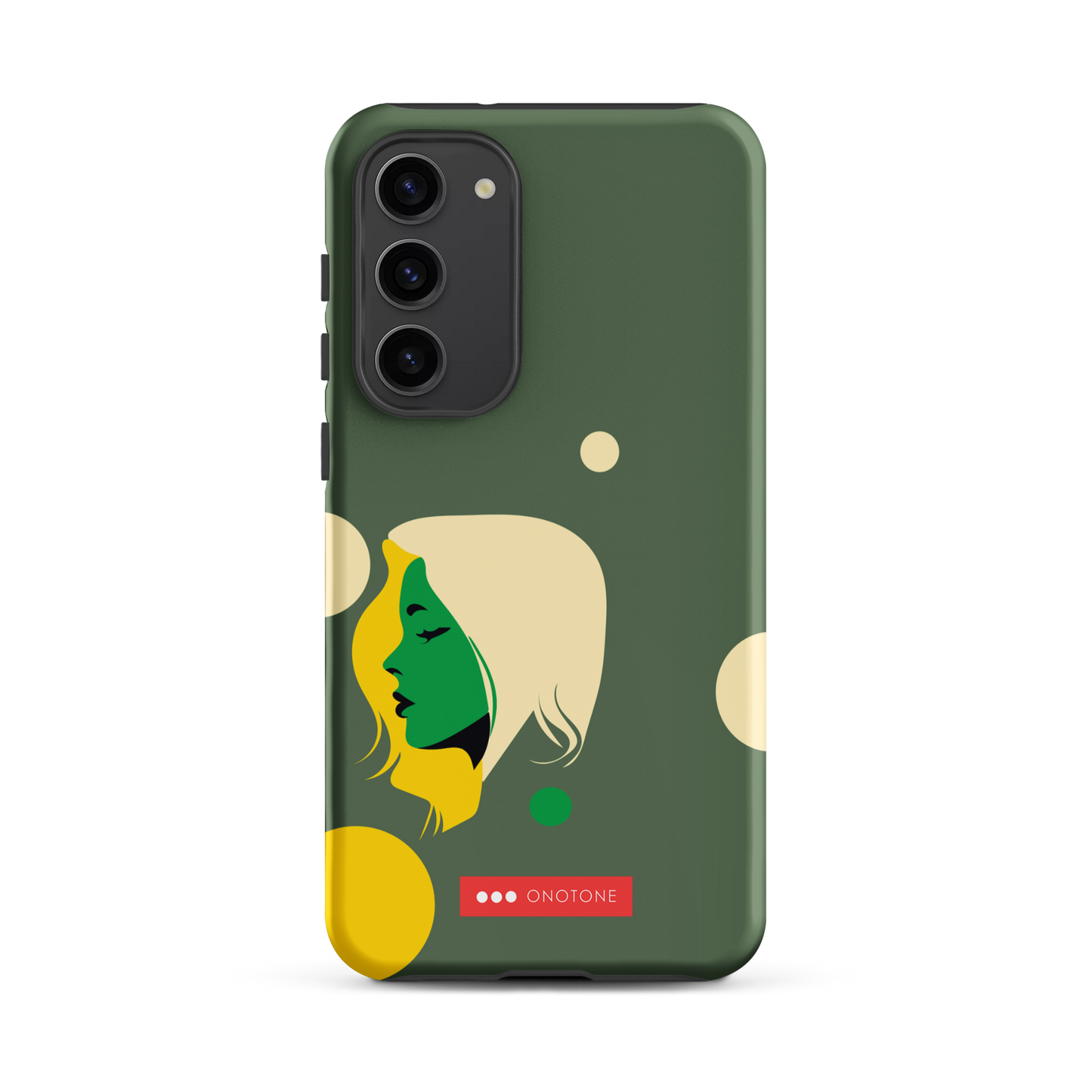 Double Layer Protection Green Modern Samsung Galaxy Case