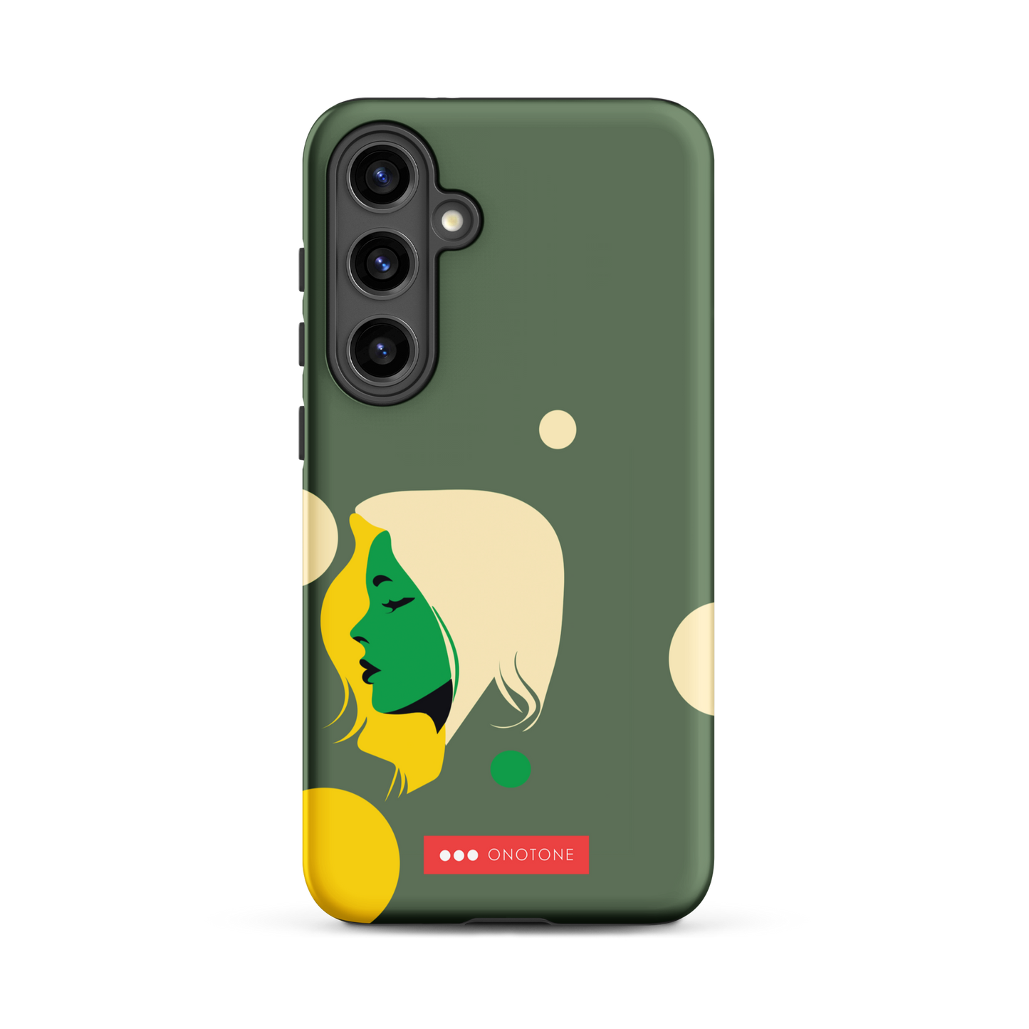 Double Layer Protection Green Modern Samsung Galaxy Case