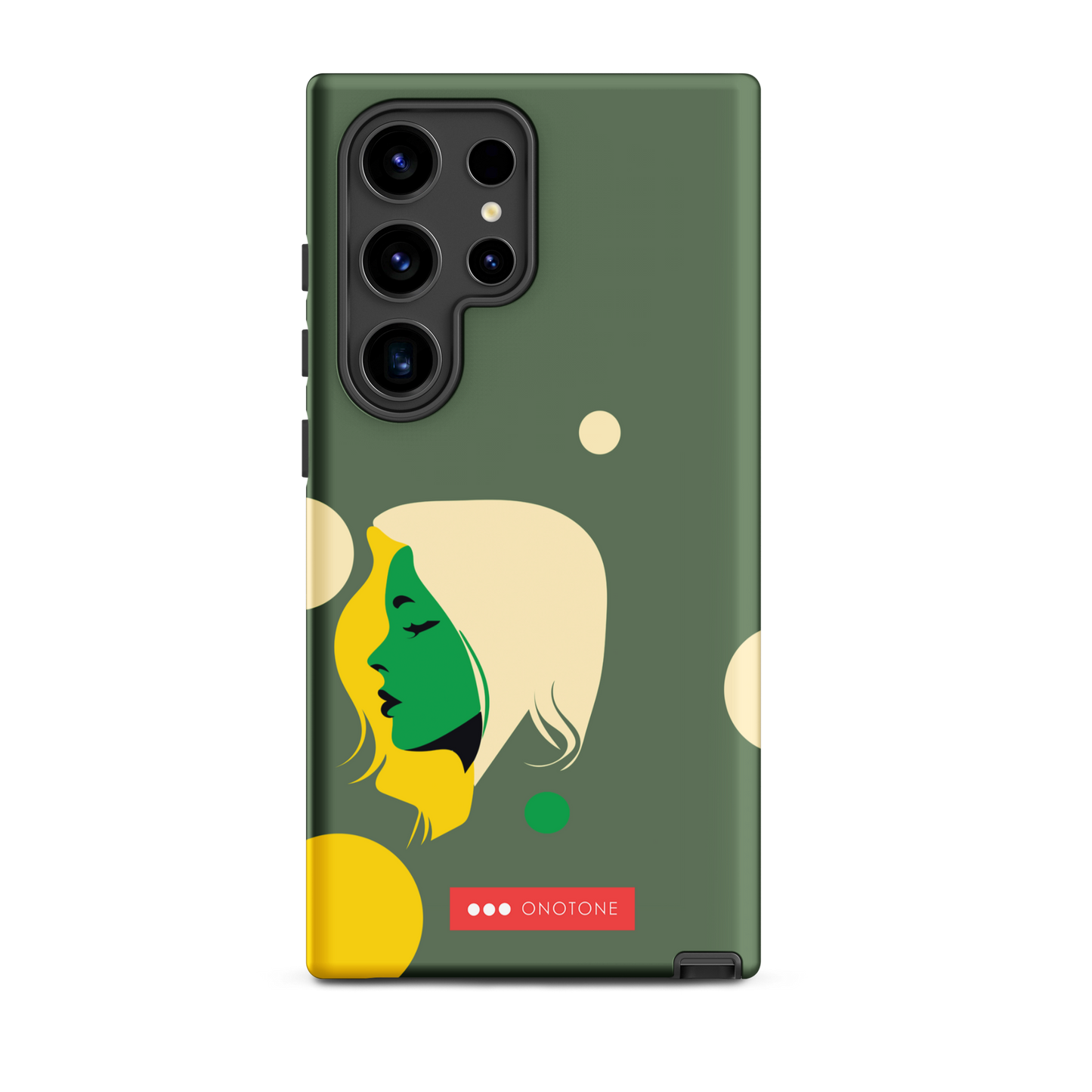 Double Layer Protection Green Modern Samsung Galaxy Case