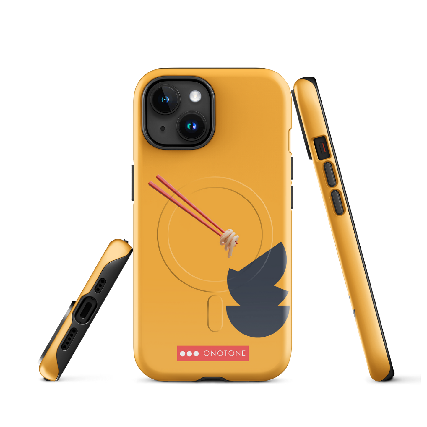 Dual Layer yellow modern iPhone® Case