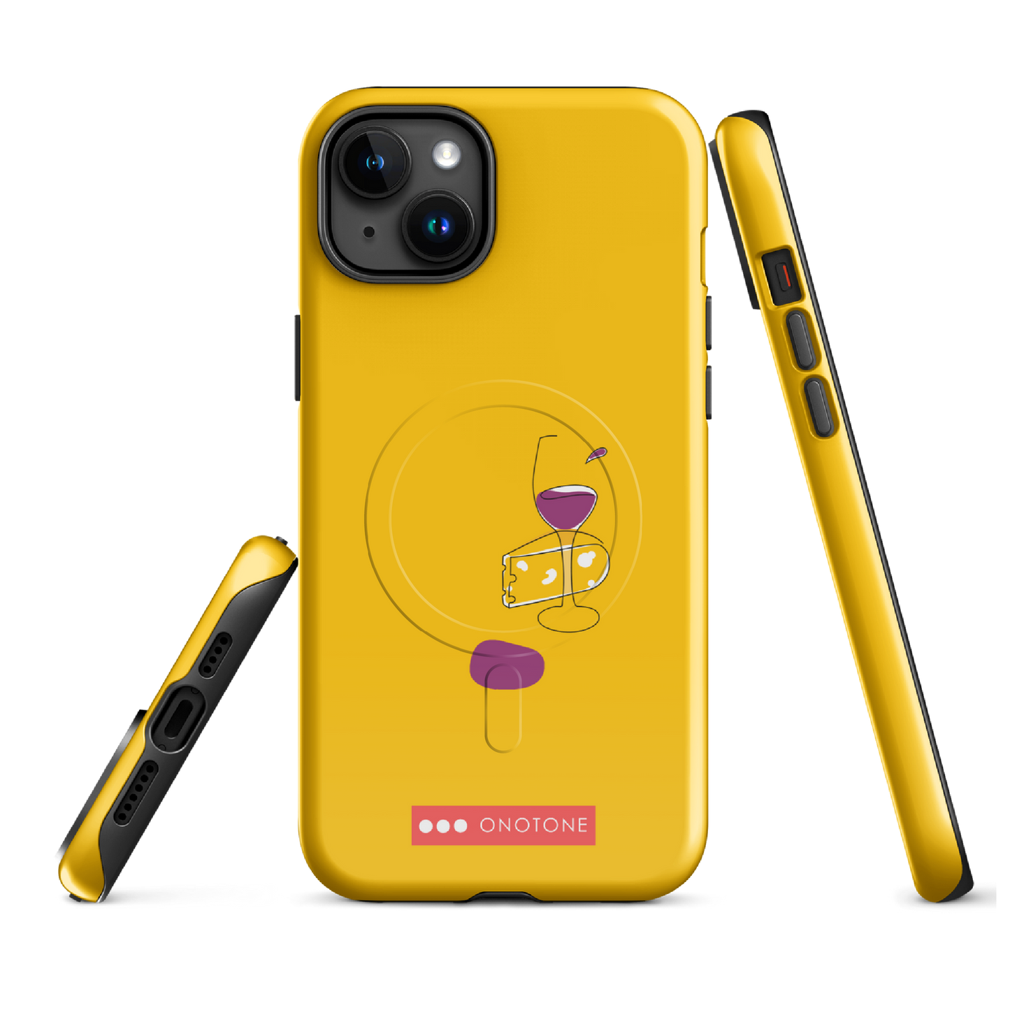 Dual Layer wine glass modern iPhone® Case