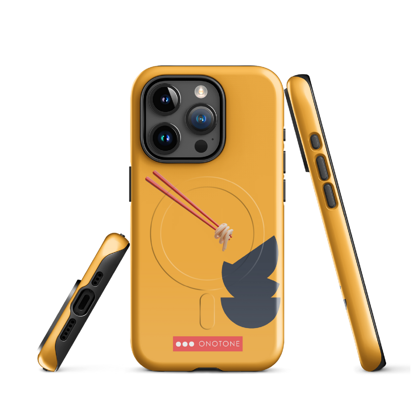 Dual Layer yellow modern iPhone® Case