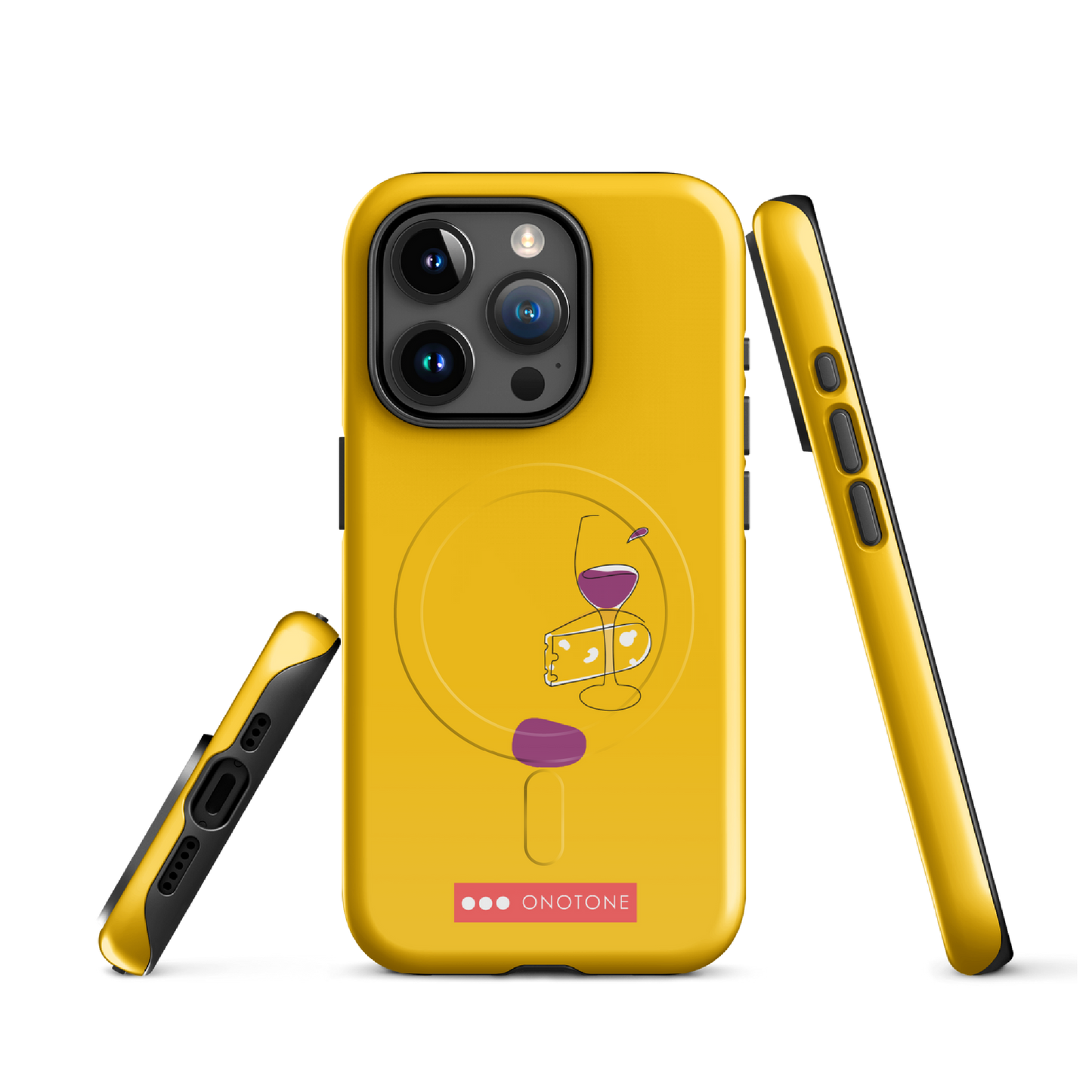 Dual Layer wine glass modern iPhone® Case