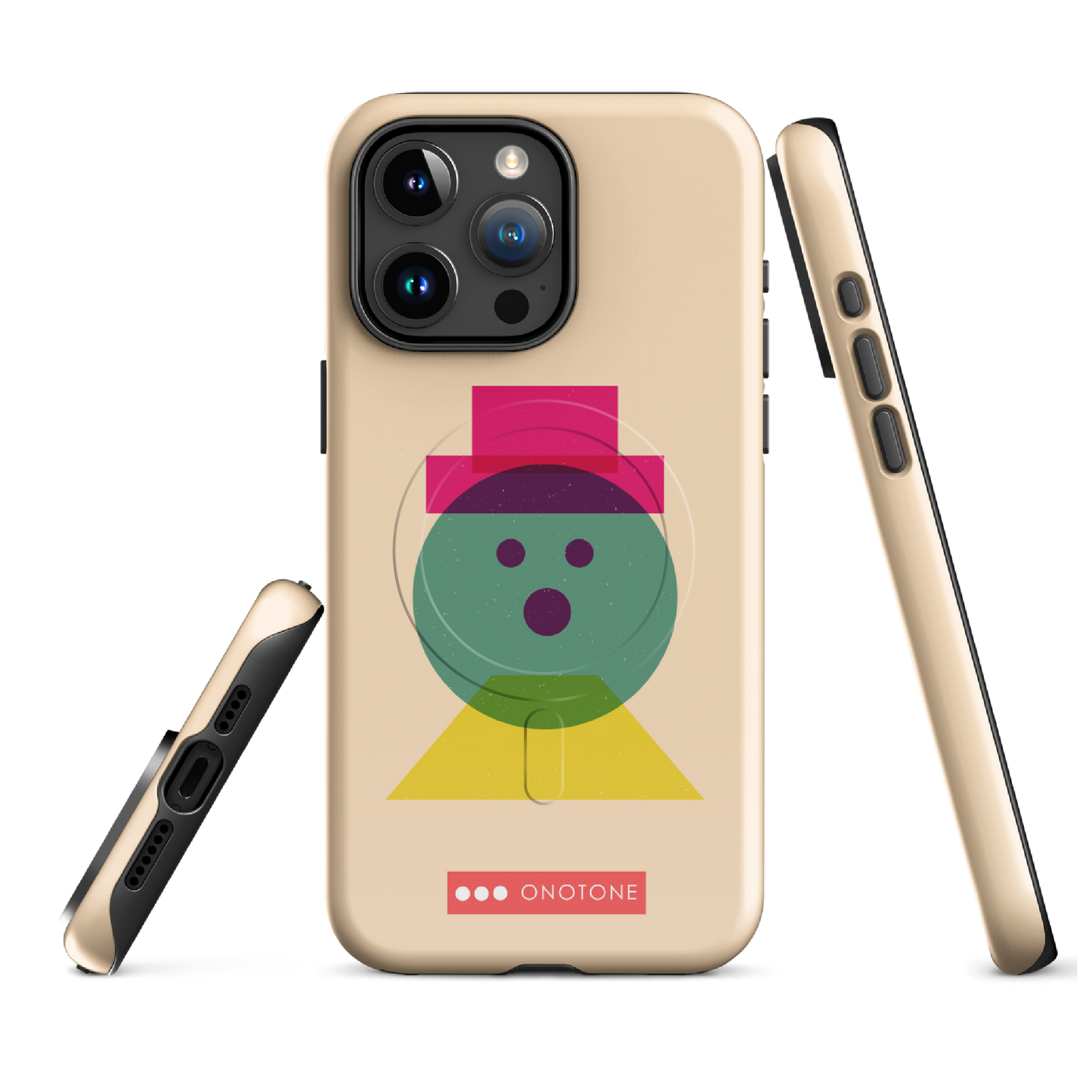 Dual Layer beige modern iPhone® Case