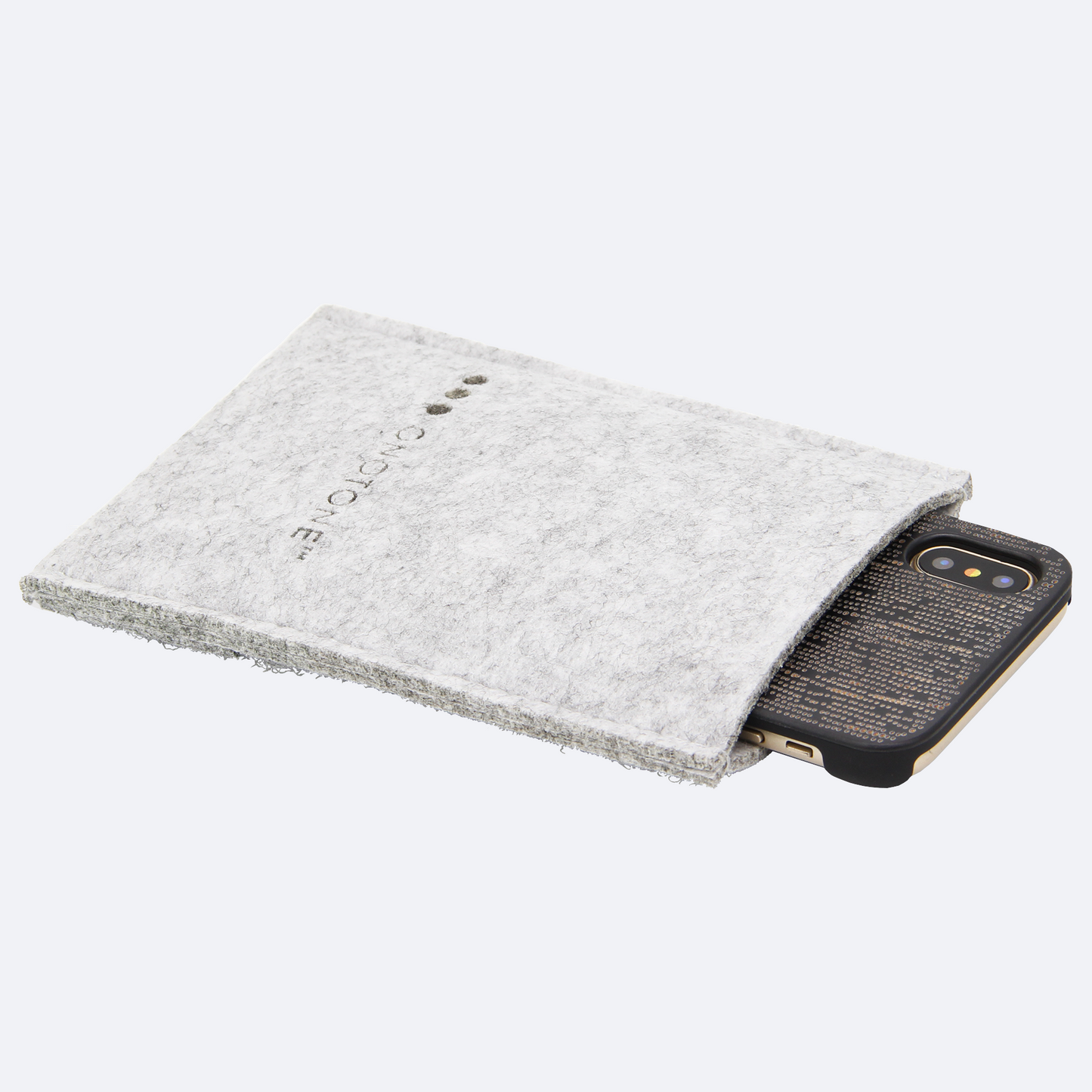 Black iPhone case pouch